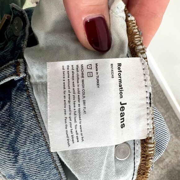 NWT Reformation Dixie High Rise Jean Short 31 - Picture 6 of 12